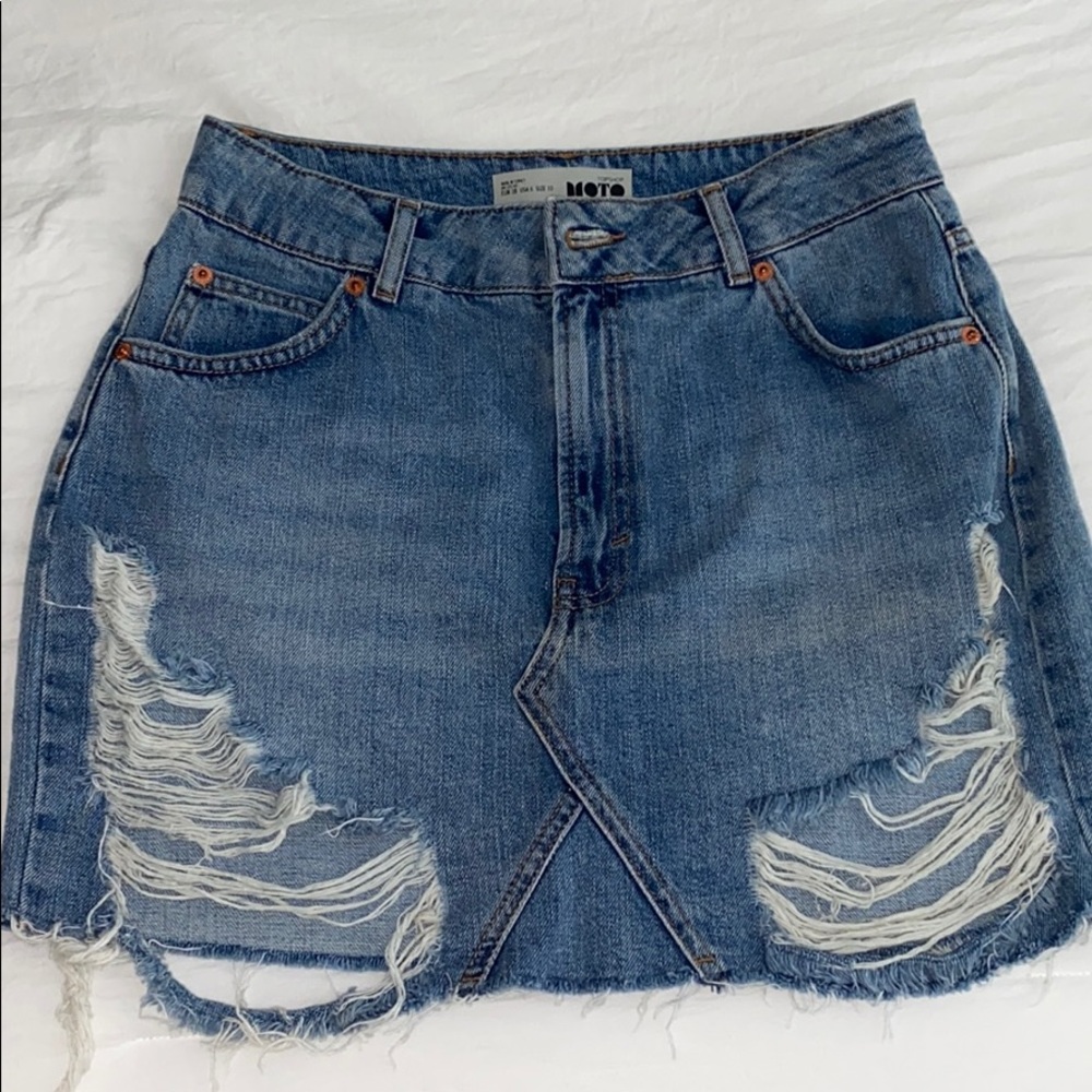 TOPSHOP denim skirt